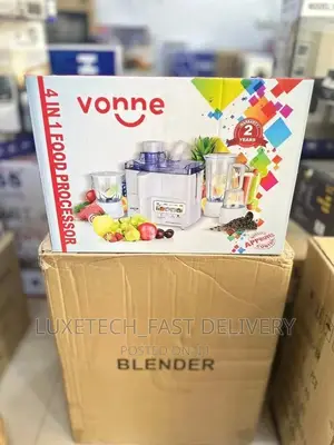 Vonne 4 in 1 Food Processor and Juice Extractor, Blender
