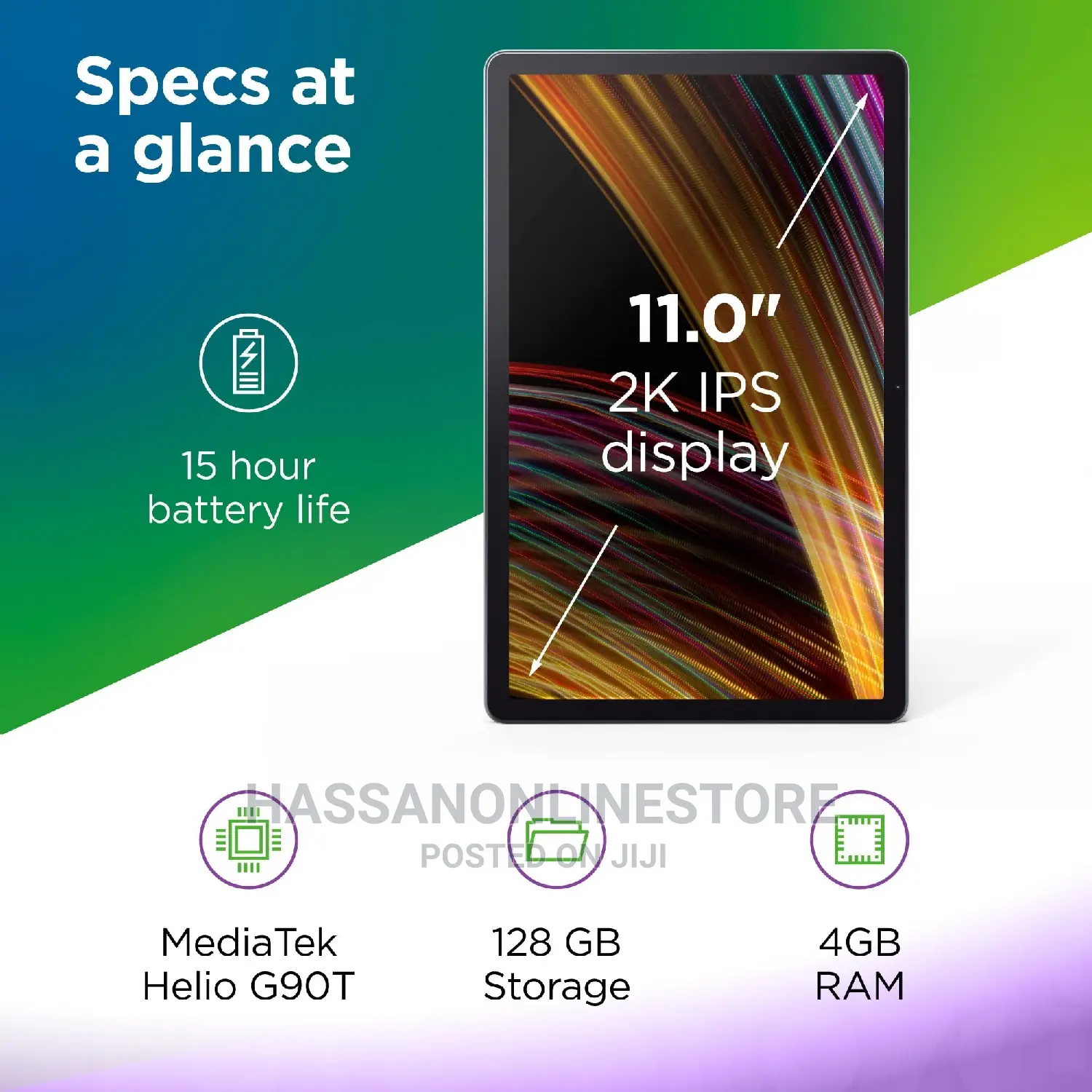 New Lenovo Tab P11 Plus 128 GB Black