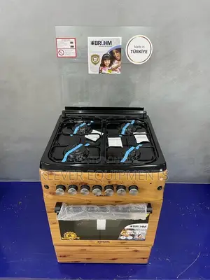 Bruhm Free Standing Gas Cooker 60x60 Wooden Finish