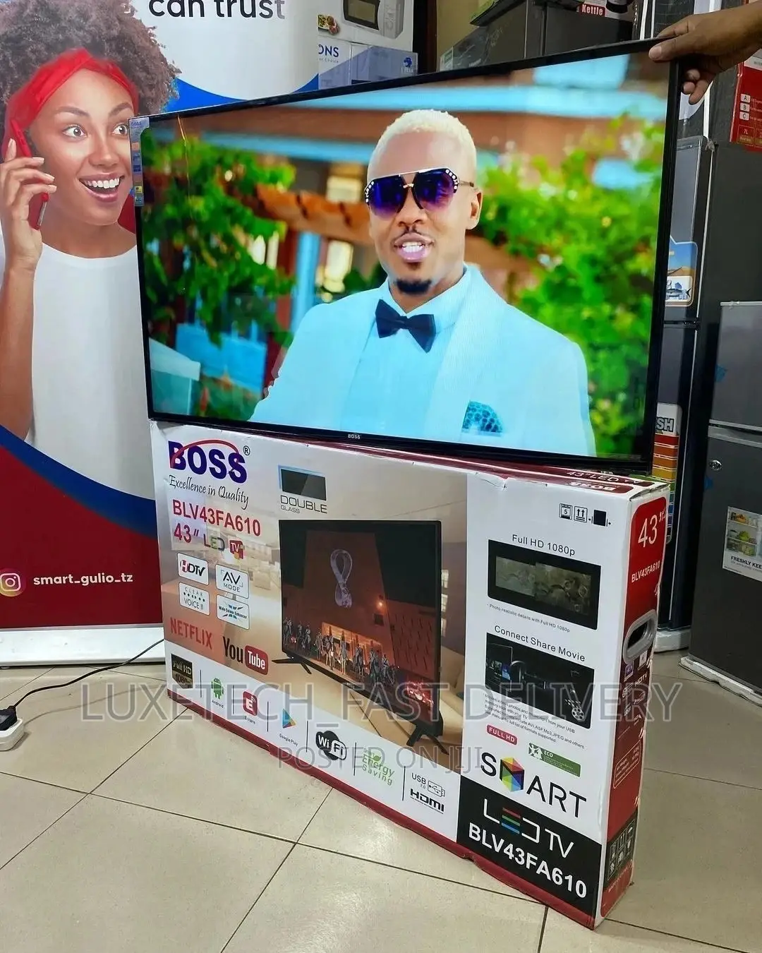 Boss 43 Inches Smart Android Tv