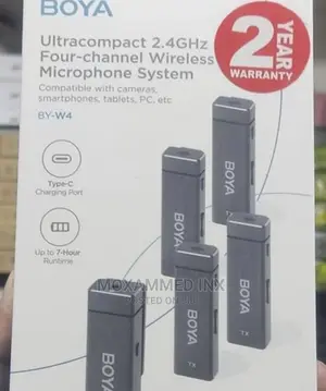 Boya 4 Channel at Microphone System