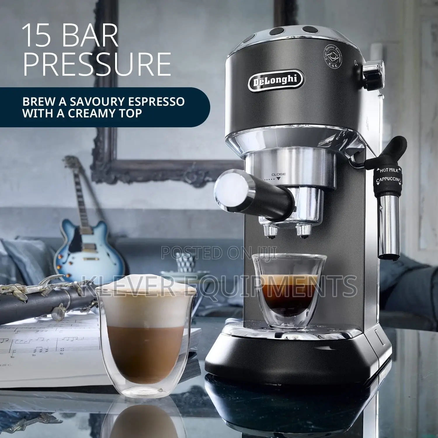 Delonghi Dedica Style Pump Espresso Machine EC685BK