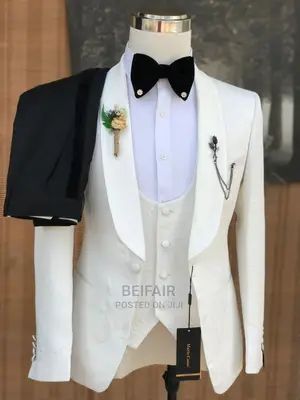 Suti Za Kiume | Men's White Suit