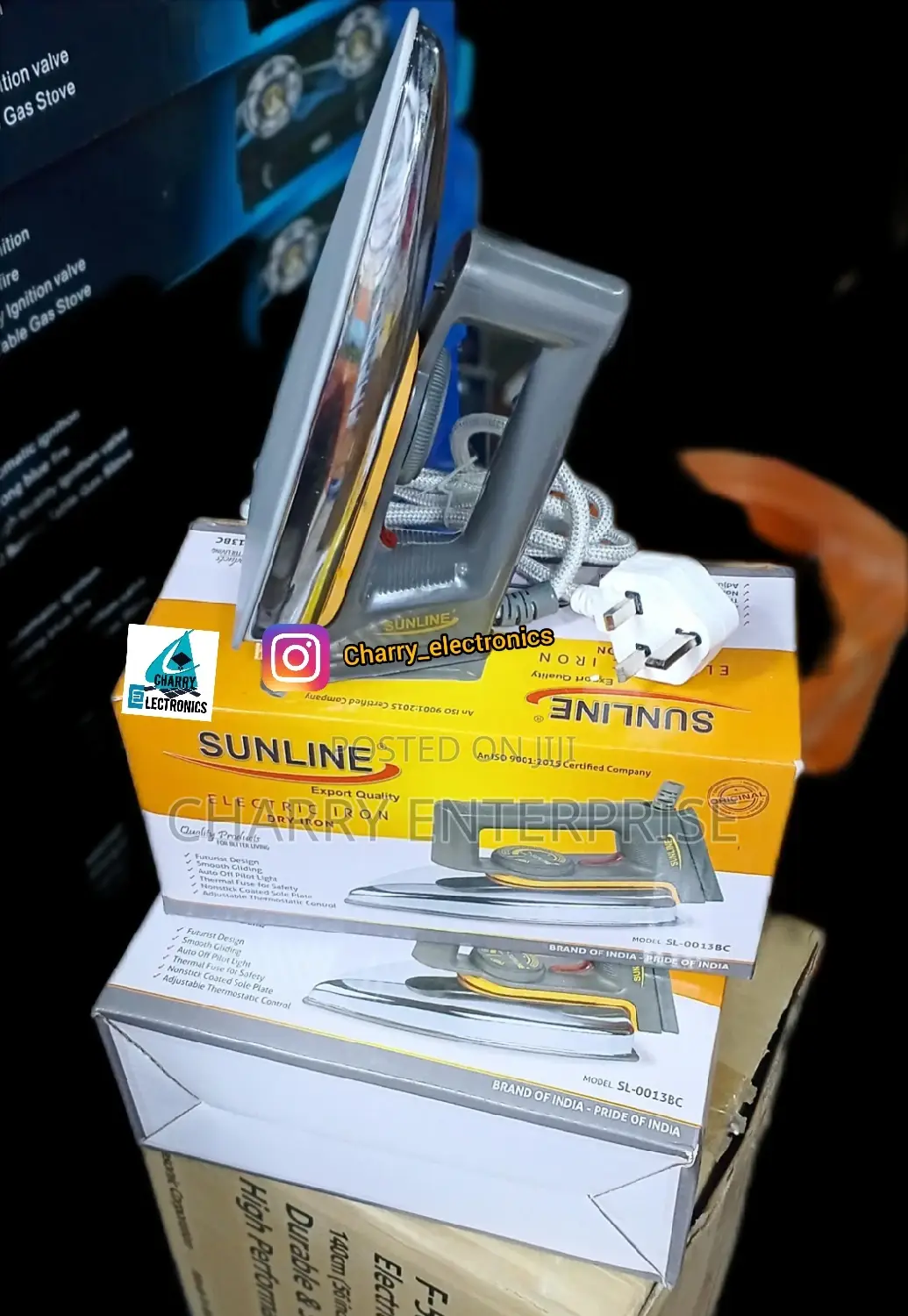 ORIGINAL SUNLINE Electric Dry Iron / Pasi Made in INDIA