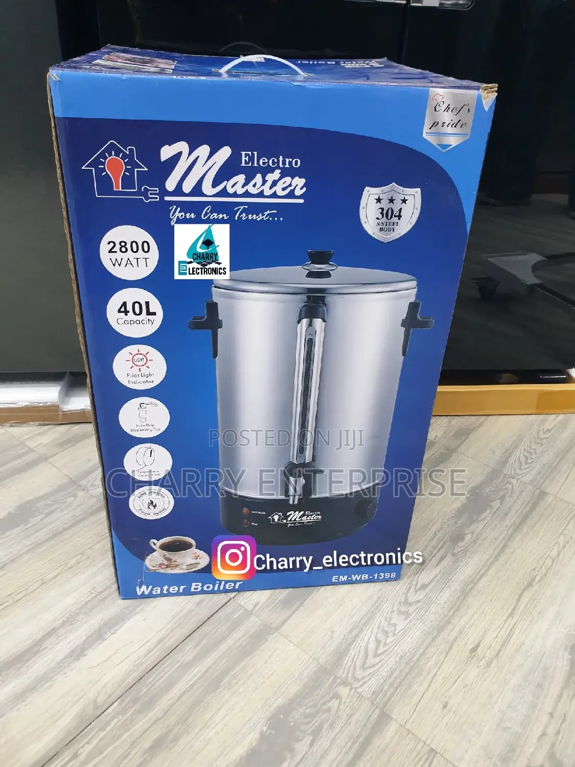 Electro Master Water Boiler40l 2800W High Quality