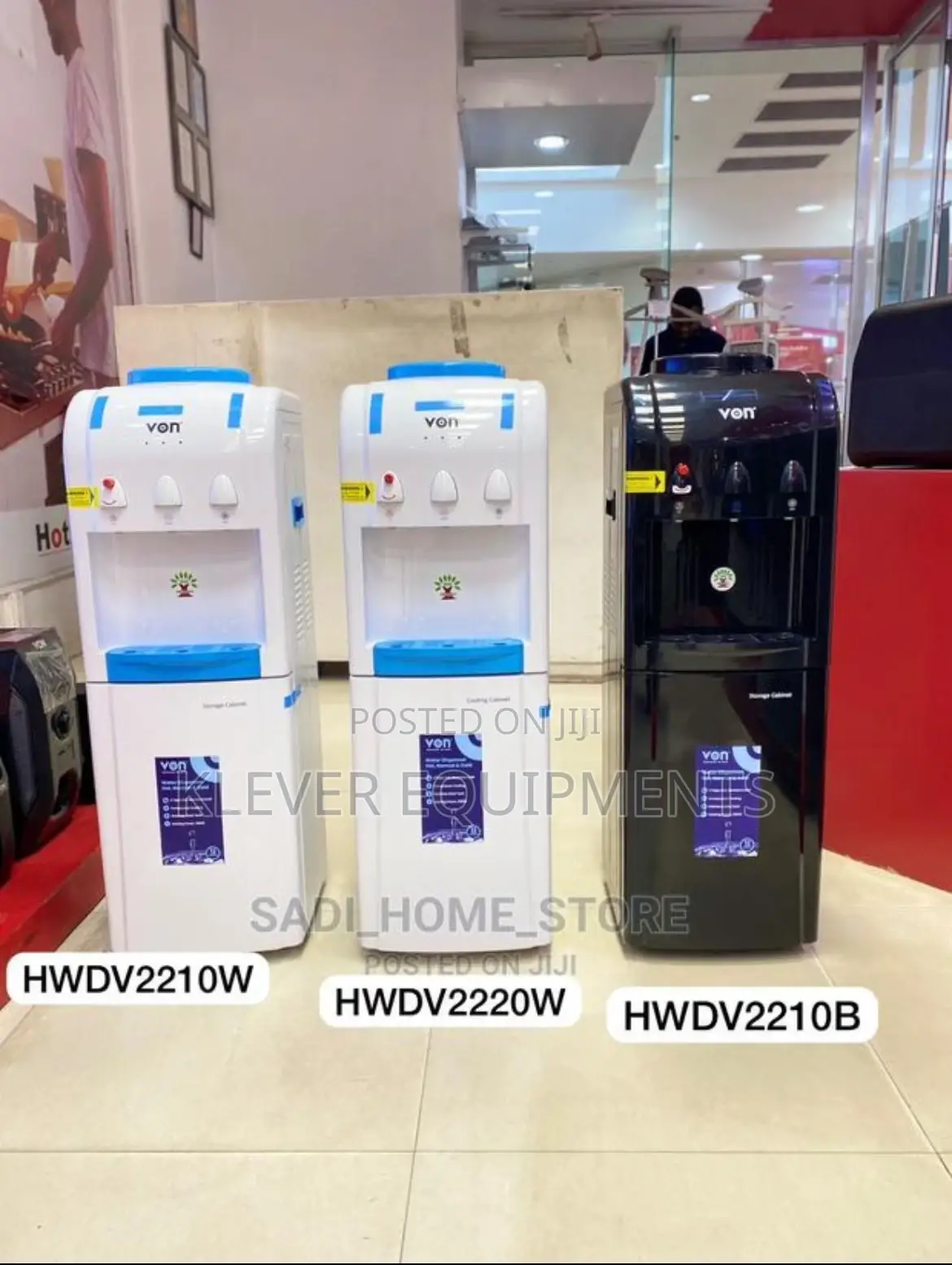 Von Water Dispenser With Storage Cabinet – HWDV2210W