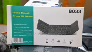 Portable Folding Wireless Tri-Keyboard With Touchpad