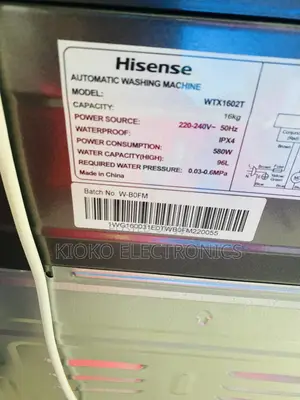 16kgs Hisense Top Load Full Automatic Washing Machine