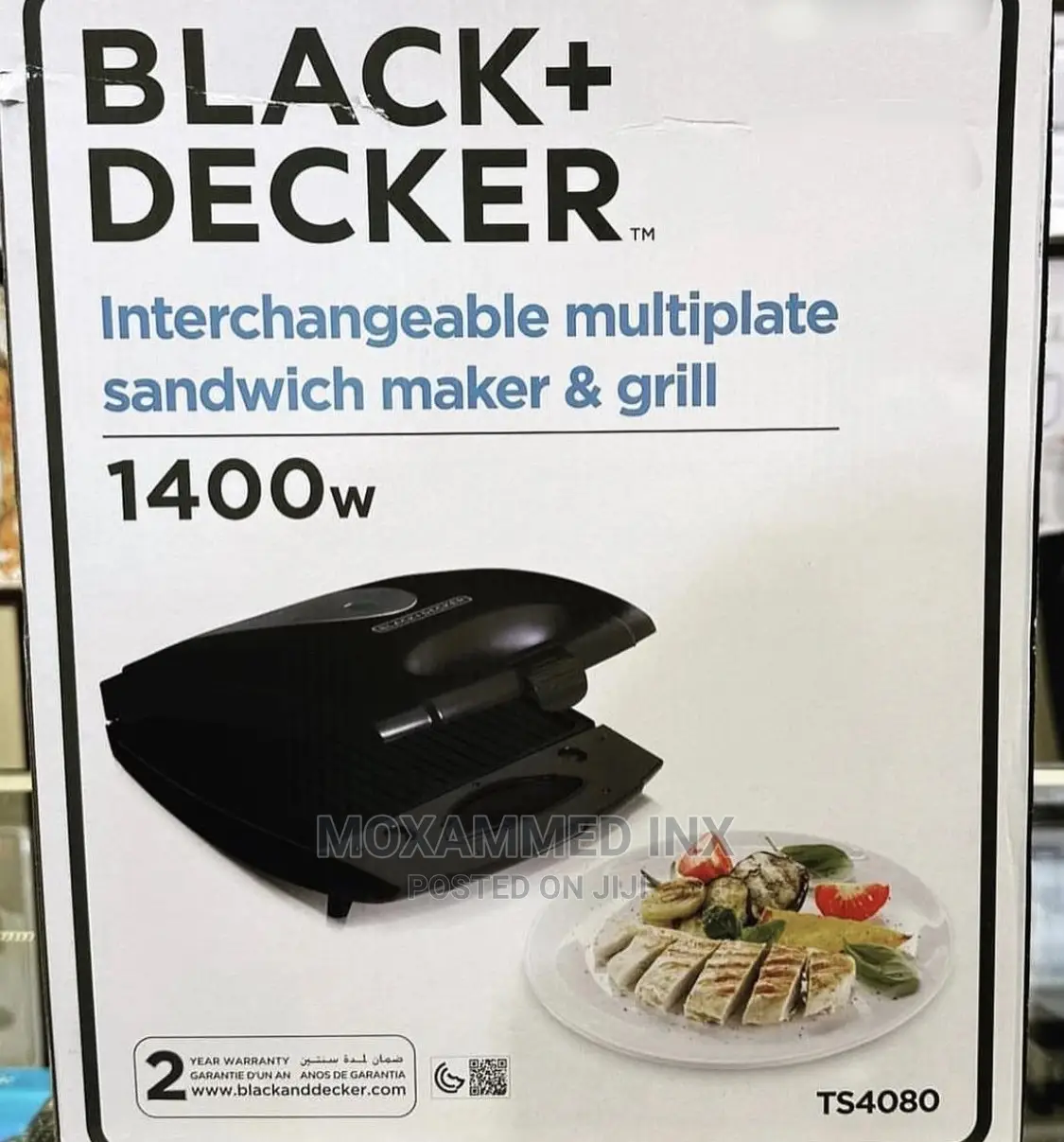 BLACK+DECKER Sanswich Maker Grill 1400W