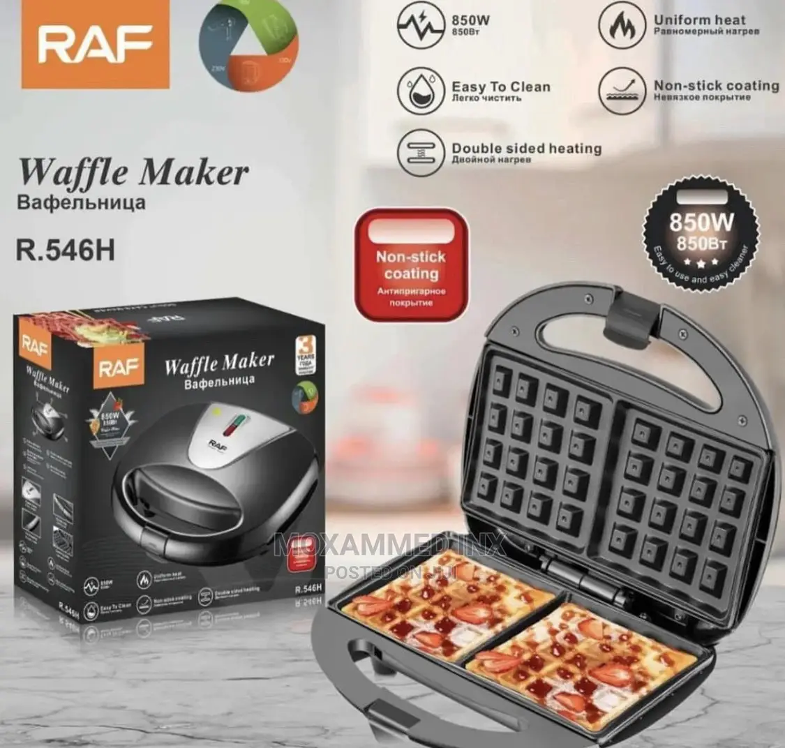Raf Waffle Maker 2plates 850W