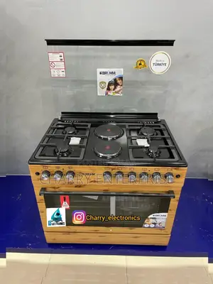 ORIGINAL BRUHM Gas Cooker 4 by 2Wooden Finish 90cm*60cm