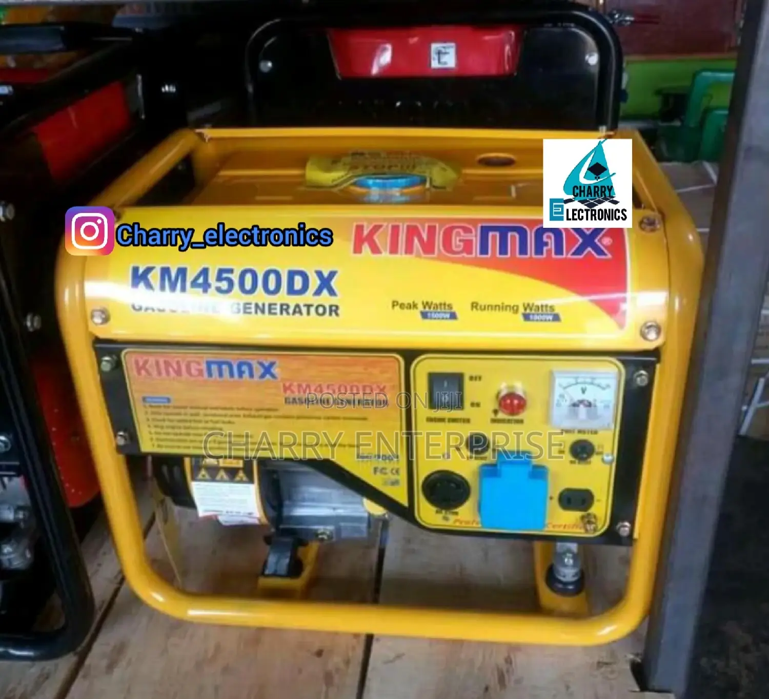 Kingmax Generator 1500W Peak Watts, Km4500dx Petrol