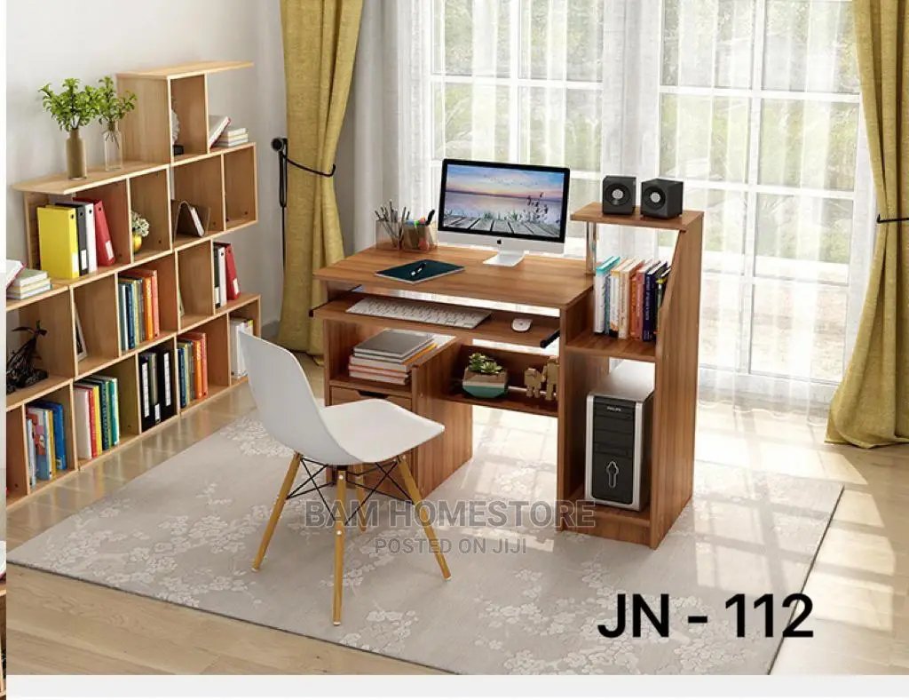 Computer Table With Shelves