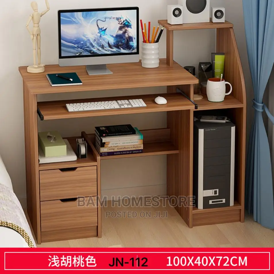 Computer Table With Shelves
