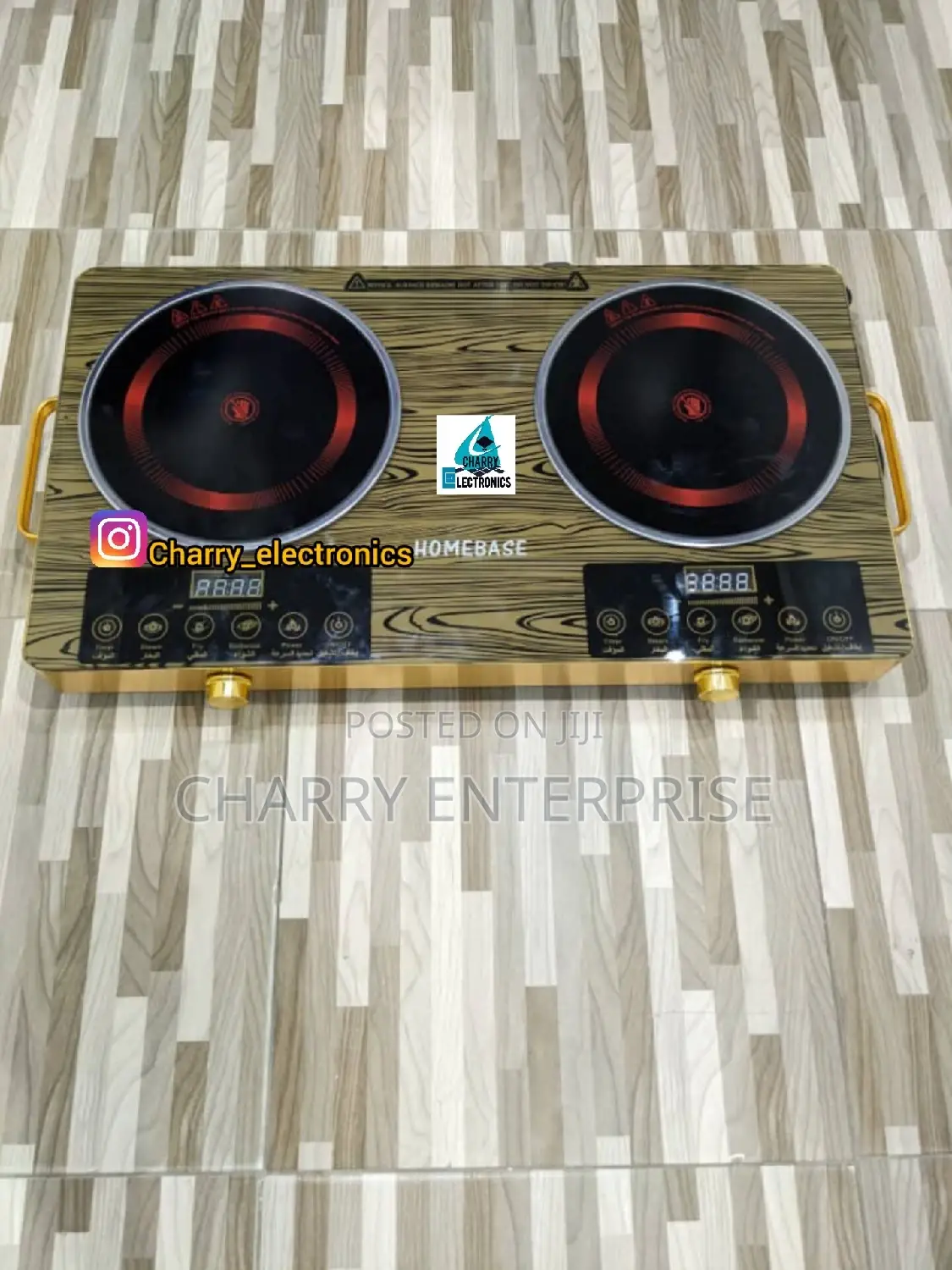 ORIGINAL HOMEBASE Induction Cooker2 Plates Ceramic Design