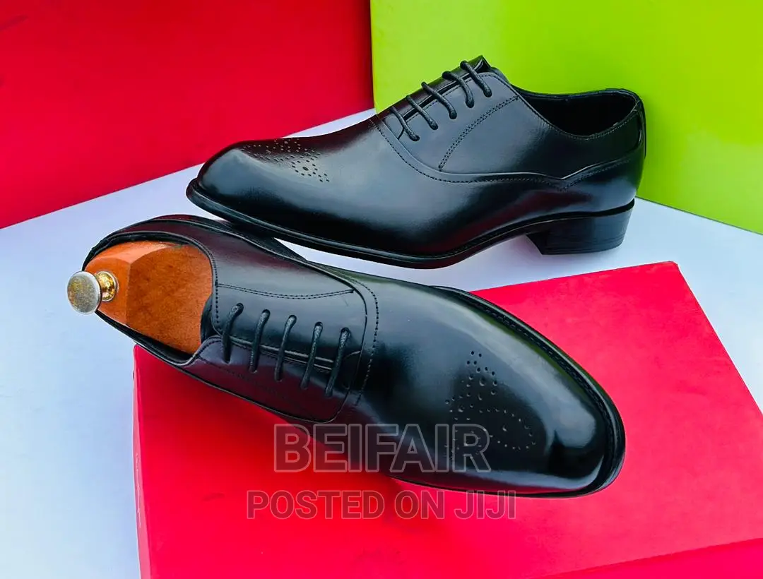 Original Leather Mens Shoes | Viatu Original Vya Kiume
