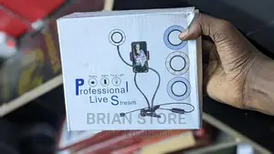Professional Live Stream Phone Holder With Ring Light