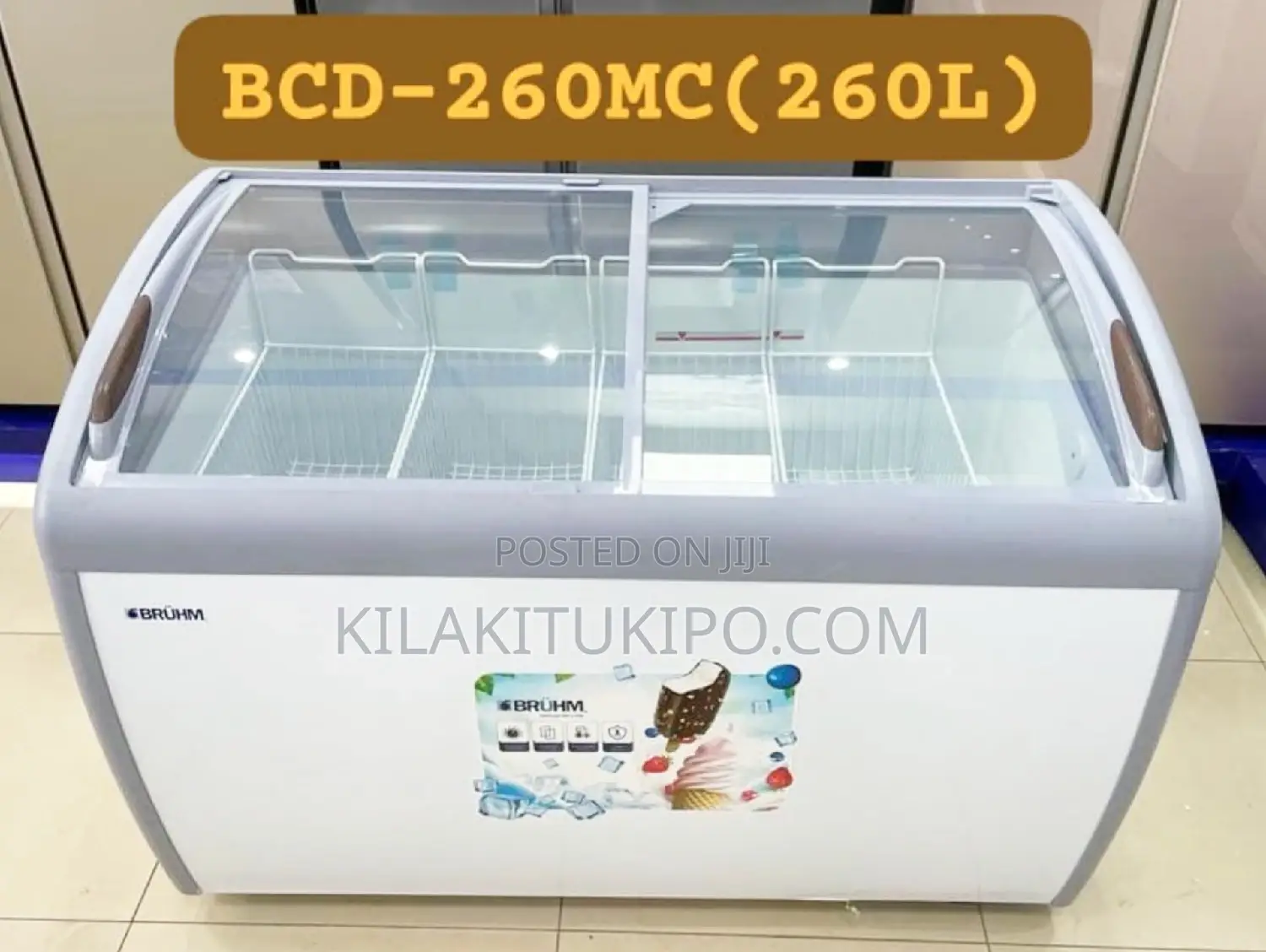 *Brühm Showcase Freezer 260L