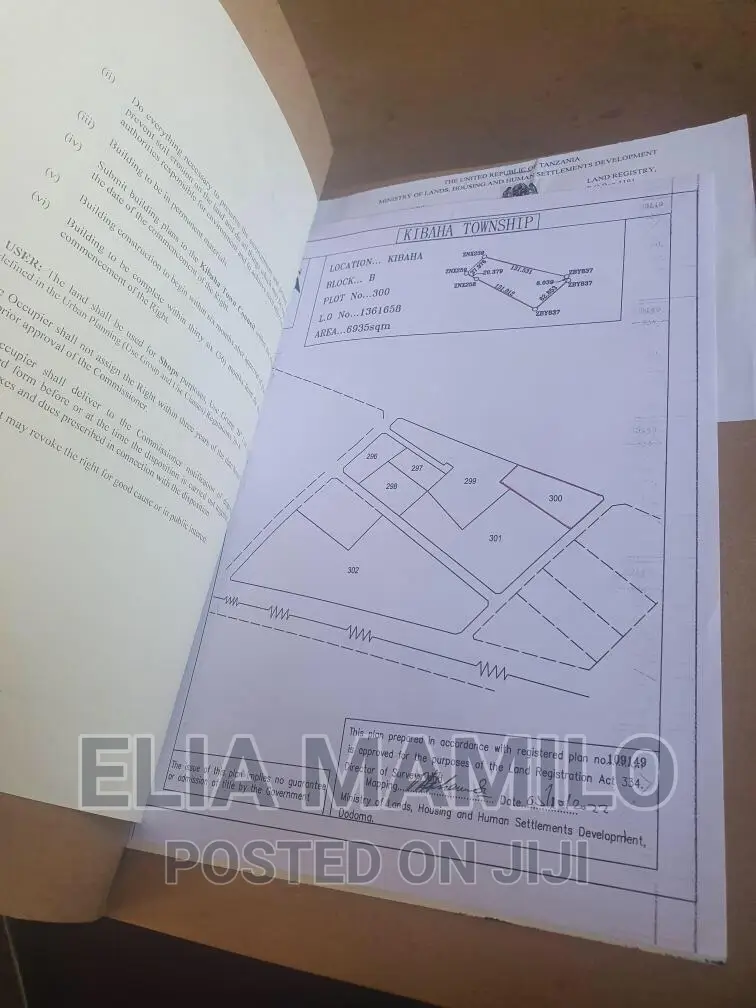 Land Touching Tarmac Is for Sale in Kibaha. Morogoro Road
