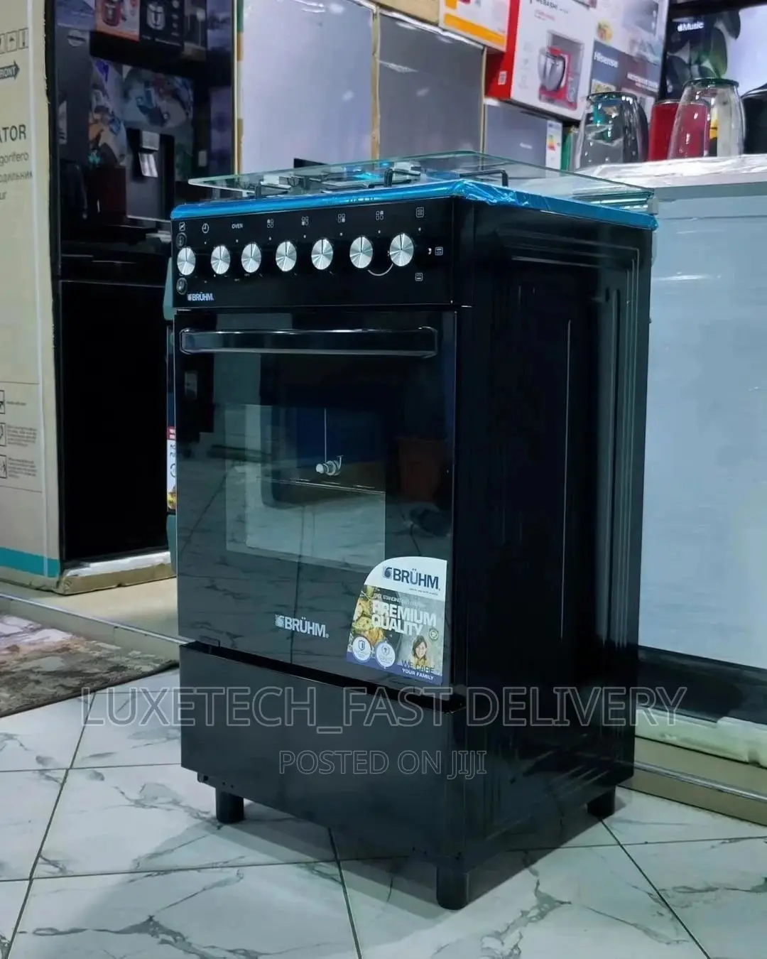 Bruhm Electric and Gas Cooker | Electric Oven 50*55
