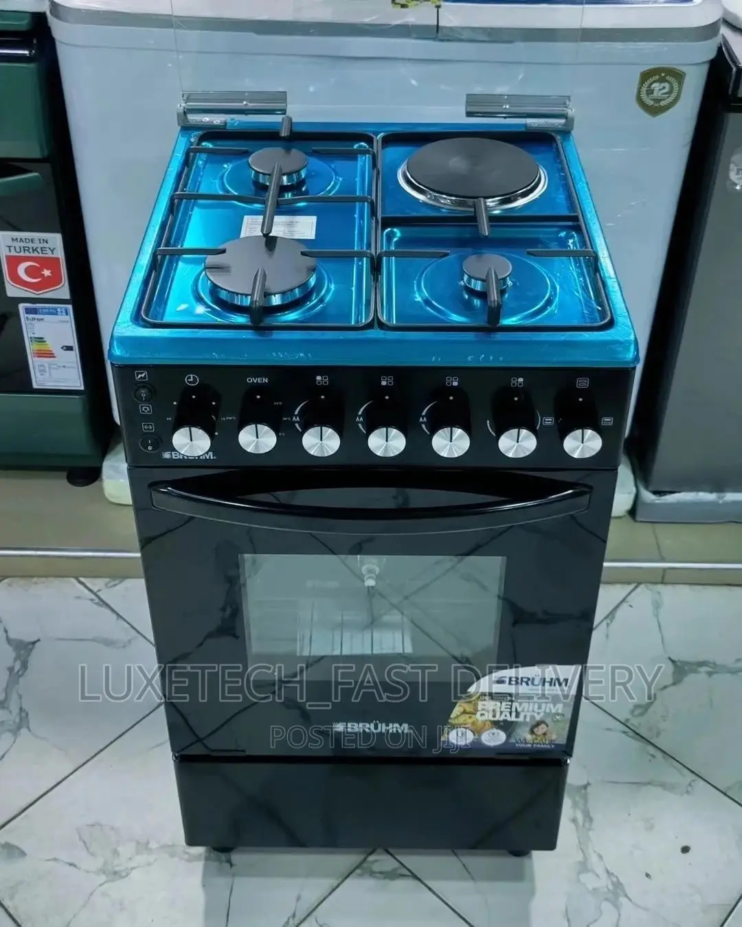 Bruhm Electric and Gas Cooker | Electric Oven 50*55