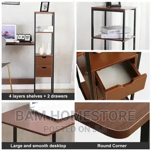 Laptop/ Computer Table With Shelves