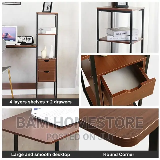 Laptop/ Computer Table With Shelves