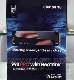 Samsung 2TB SSD 990 Pro With Heatsink