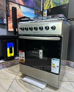 Mo Electro Cooker 3 Gas +1 Electric With Oven 60*60 Silver