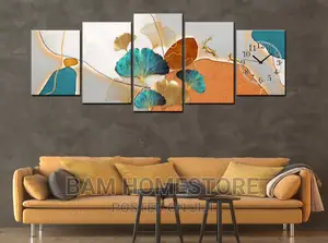 Decor Wall Pictures With Clock 5 In 1