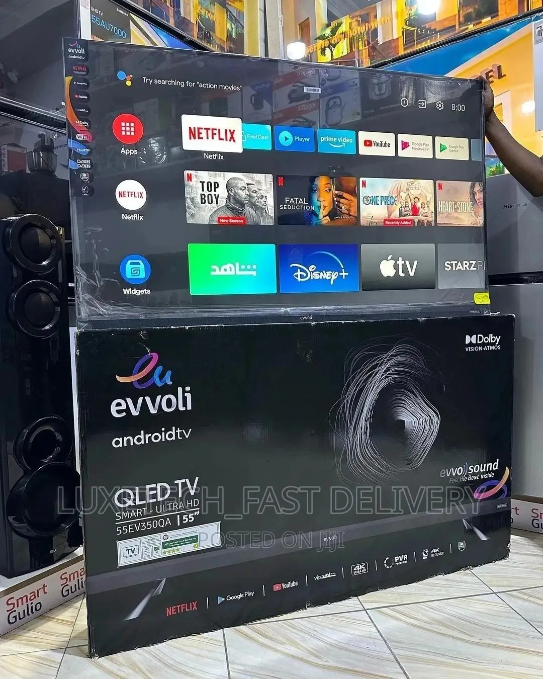 Evvoli 55 Inches Qled Smart Android Tv