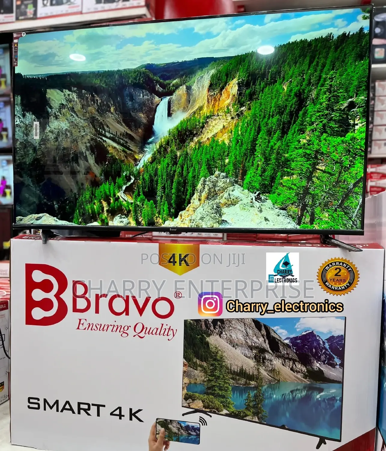 Bravo SMART Tv With Mirror Cast55 Inch