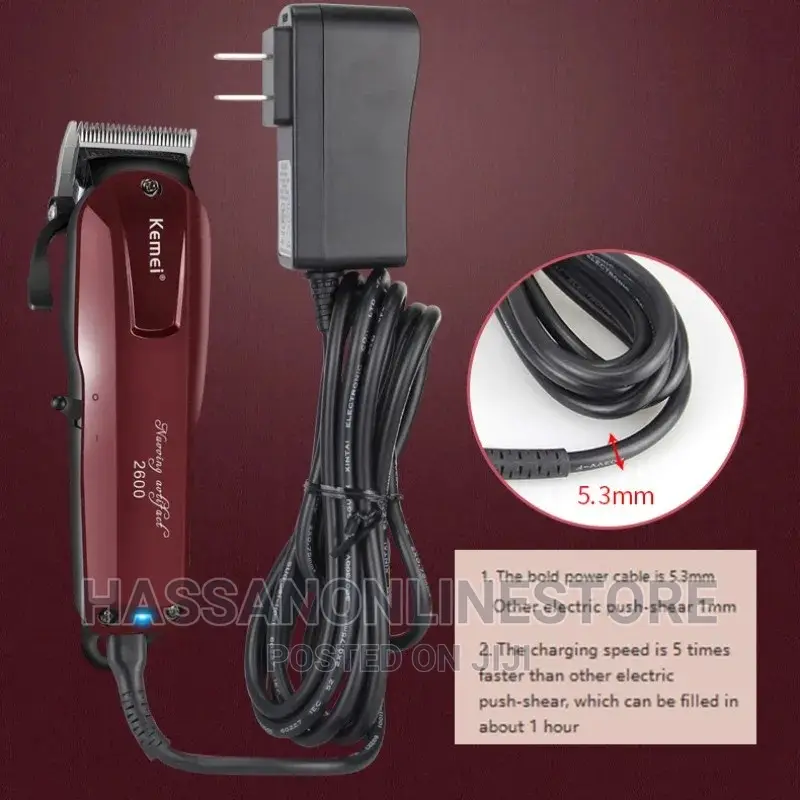 Kemei Cordless Lithium-Ion Fade Clipper KM-2600