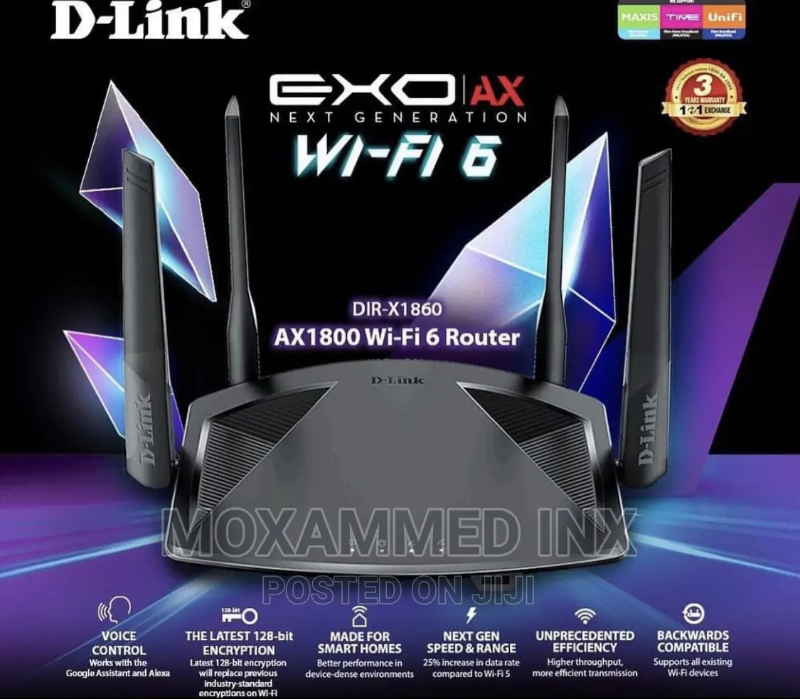D Link DIR-X1860 Wifi 6