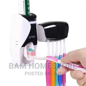 Toothbrush Holder and Toothpaste Dispenser