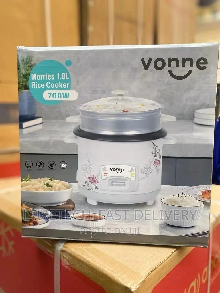 Vonne Electric Rice Cooker 1.8L With Steam Basket