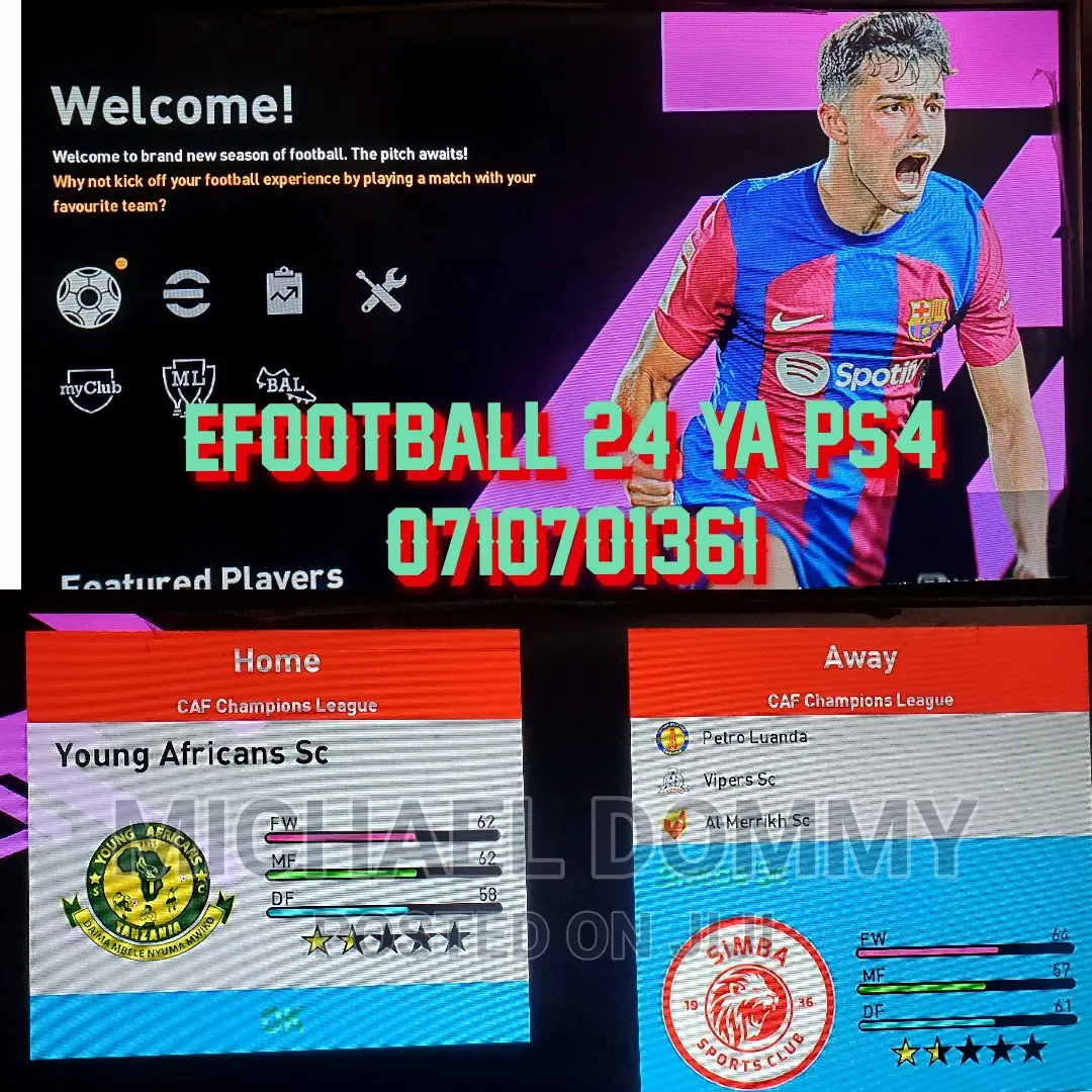 Pes 24 Ya Ps4 Yenye Simba Na Yanga