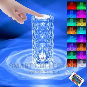 Crystal Touch Table Lamp LED Night Light (Multicolor)