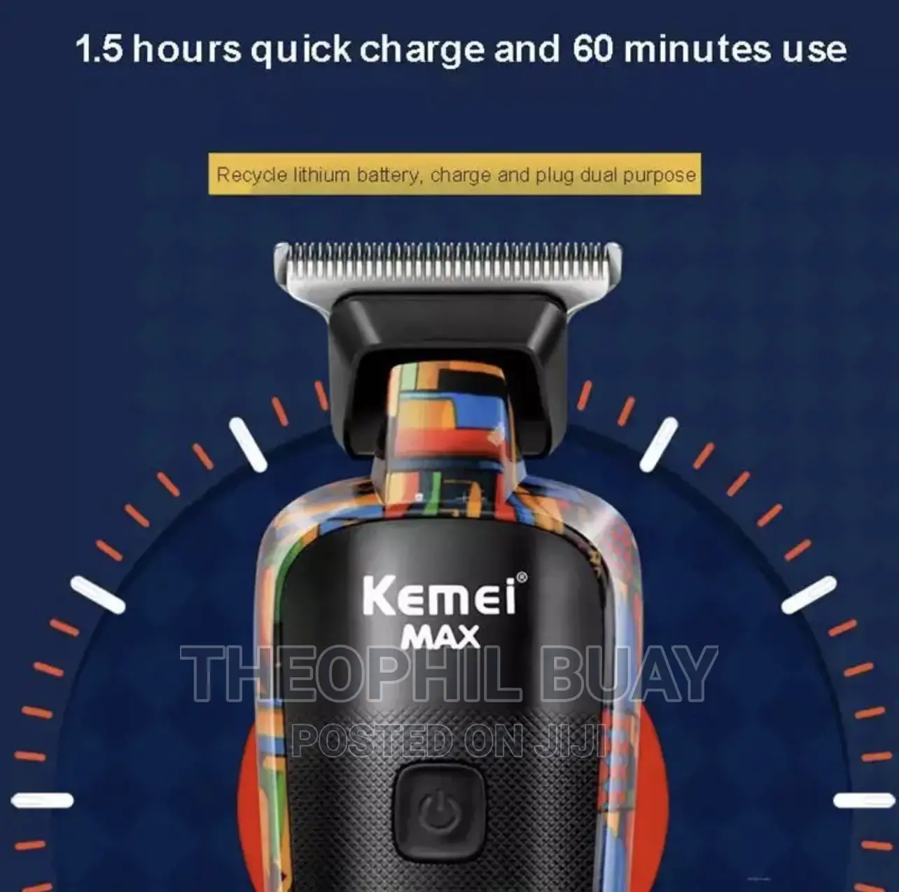 Profesional Hair Clipper Kemei