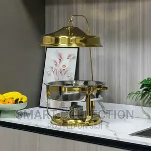 Gold Chaffing Dish Luxury Food Warmer Set Hotel Buffet 11L