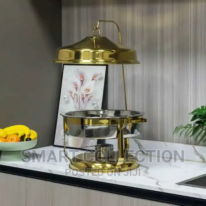 Gold Chaffing Dish Luxury Food Warmer Set Hotel Buffet 11L