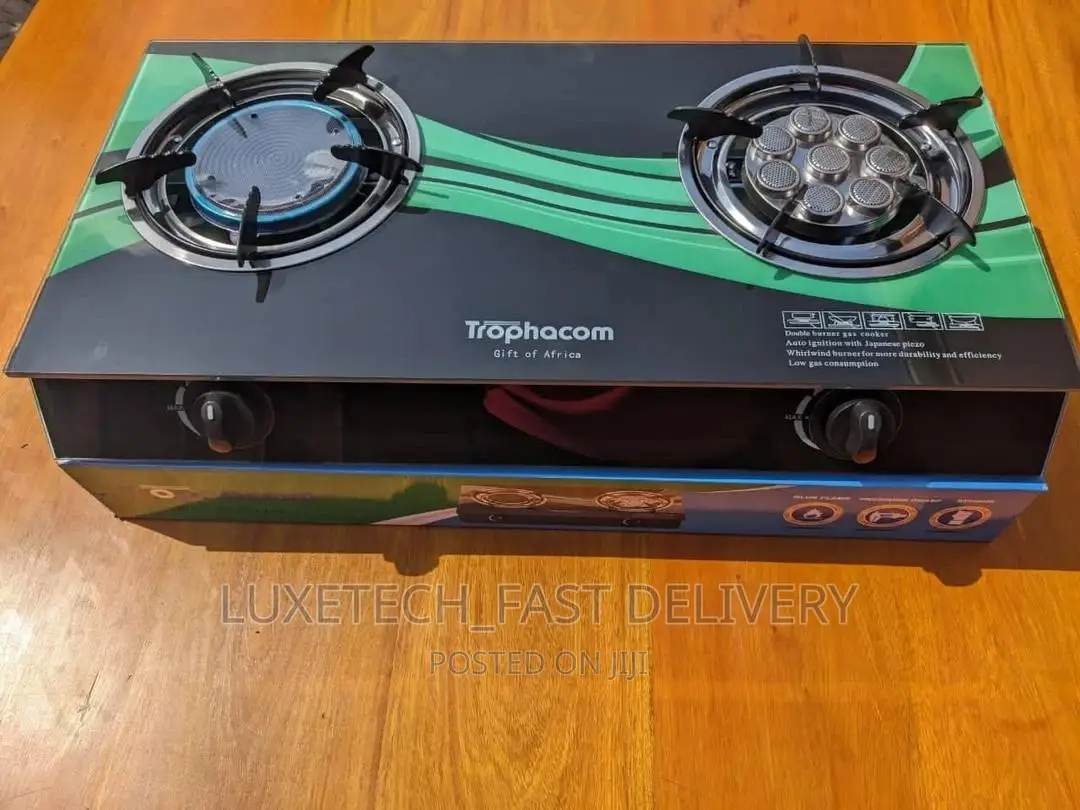 New Tropham Glass Gas Cooker 2 Burners