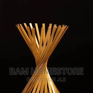 Golden Iron Candle Holder
