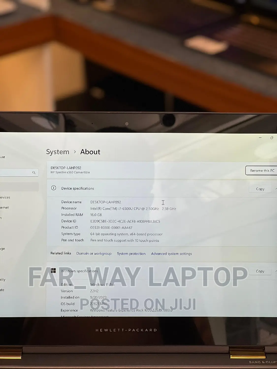 Laptop HP Spectre 14 8GB Intel Core I7 SSD 256GB