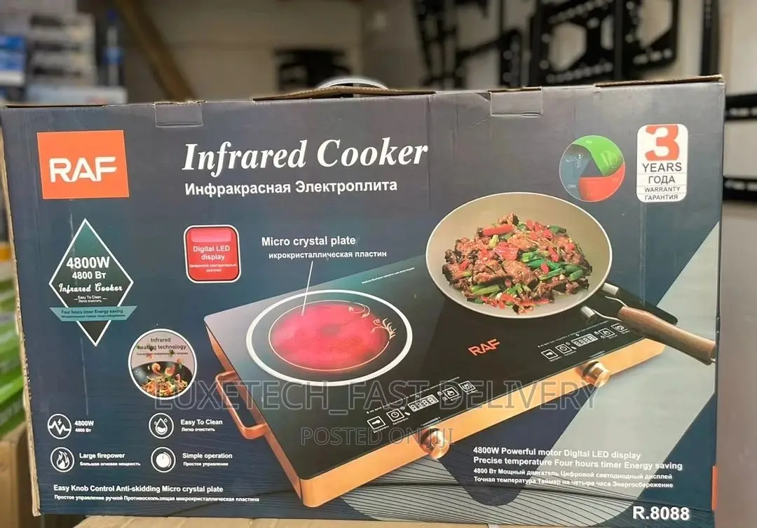 Raf Infrared Cooker Double Plates