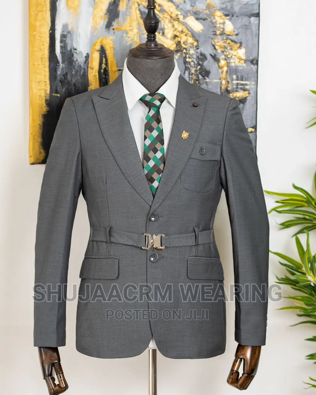 Belt Mens Suit