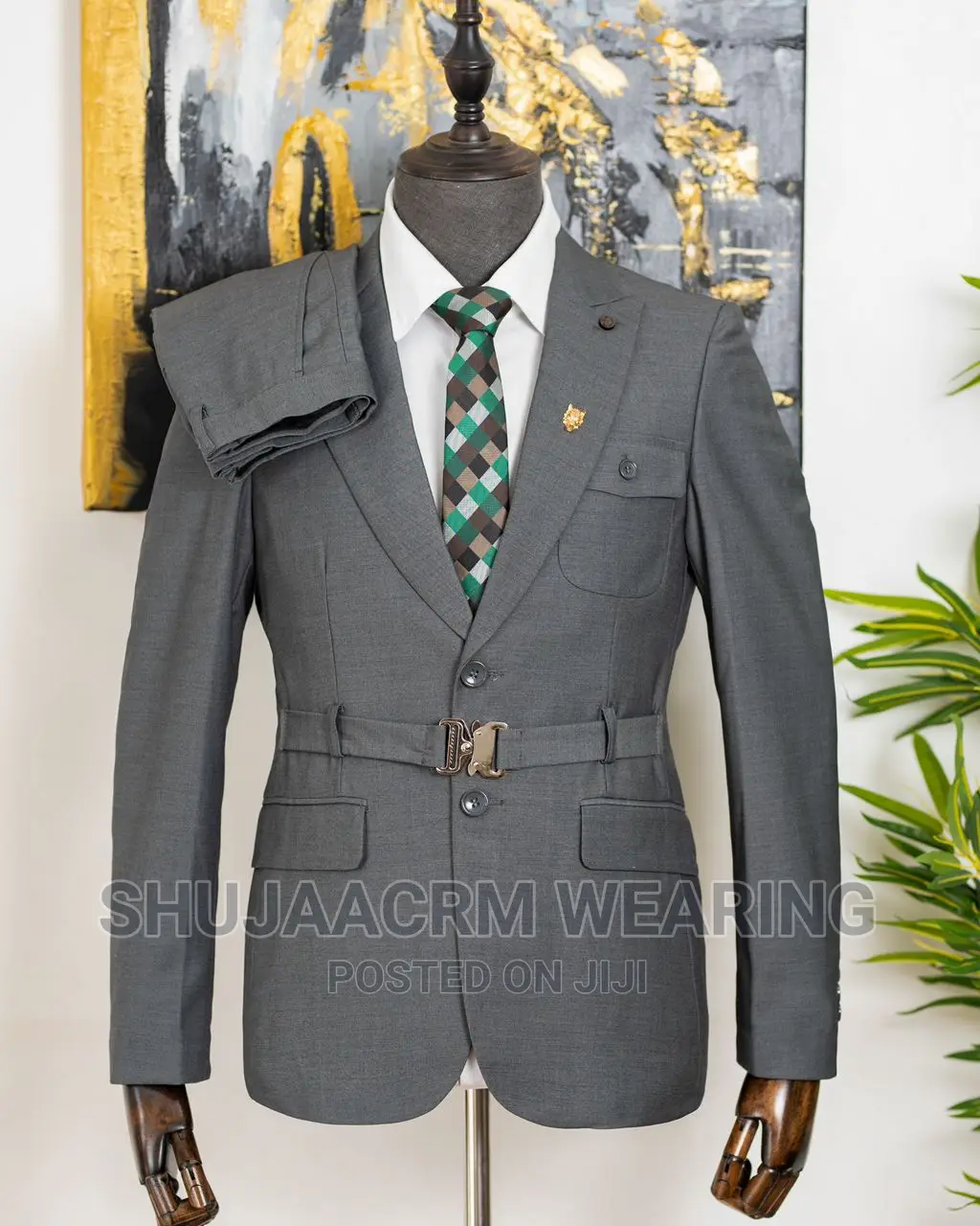 Belt Mens Suit