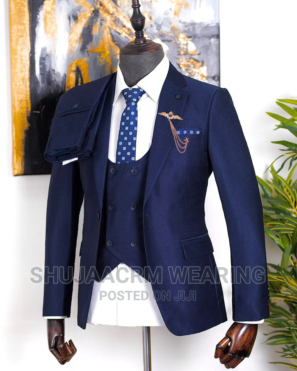 Blue Bagonza Suit
