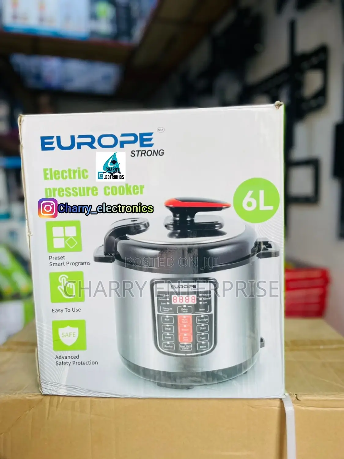 EUROPE STRONG Electric Pressure Cooker6L