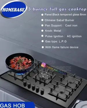 HOMEBASE Table Cooker 5 Burner Full Gas Cooktop
